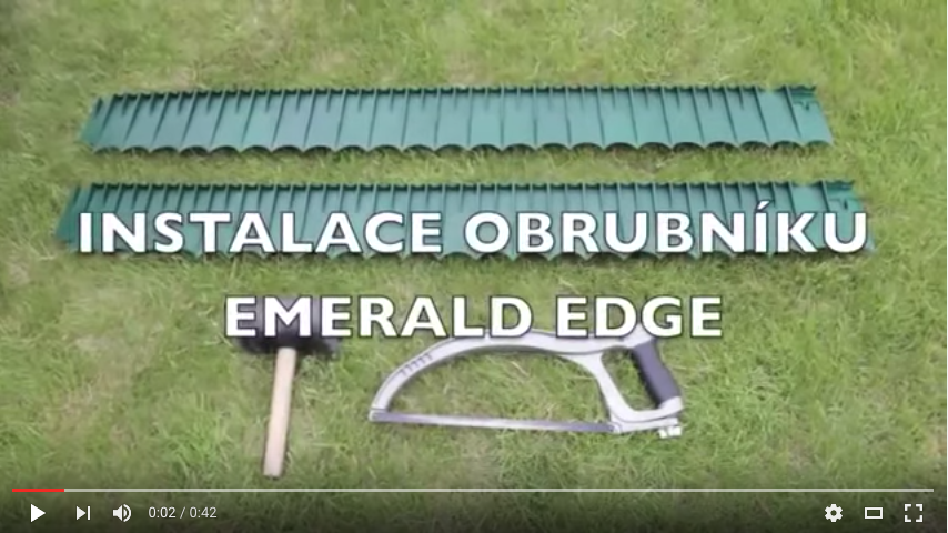 Instalace obrubníku Emerald Edge