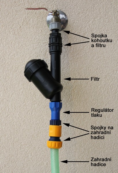 Spojka k napojení filtru na vodovodní kohoutek 02